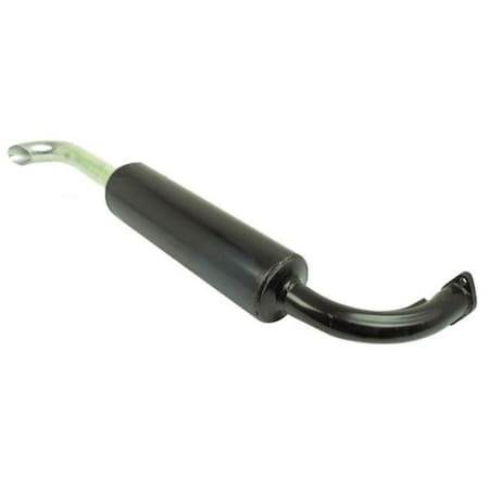 Aftermarket Black Muffler with Silver Pipe 15221-12116BLK